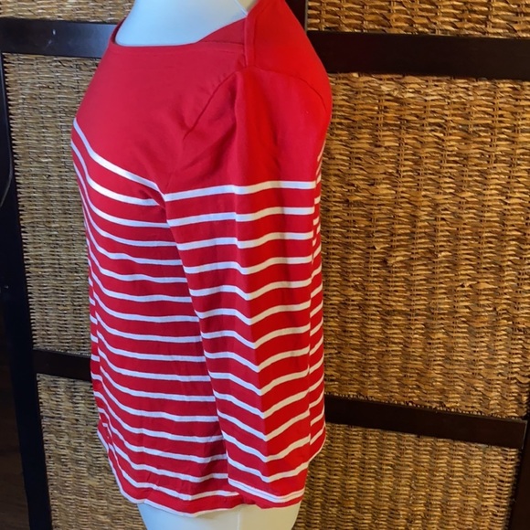 a.n.d e a w y red medium 3/4 sleeve shirt - Picture 6 of 9